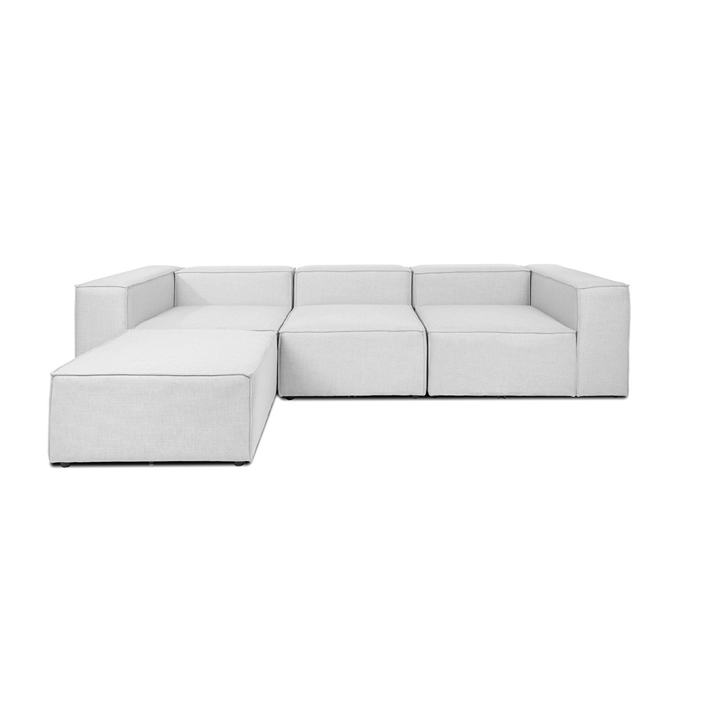 Home Deluxe Modulares Sofa VERONA - L hellgrau