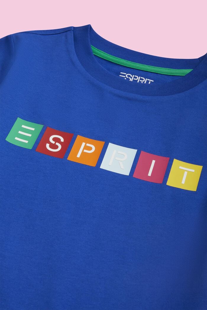 T-Shirt aus Bio-Baumwolle mit geometrischem Logo