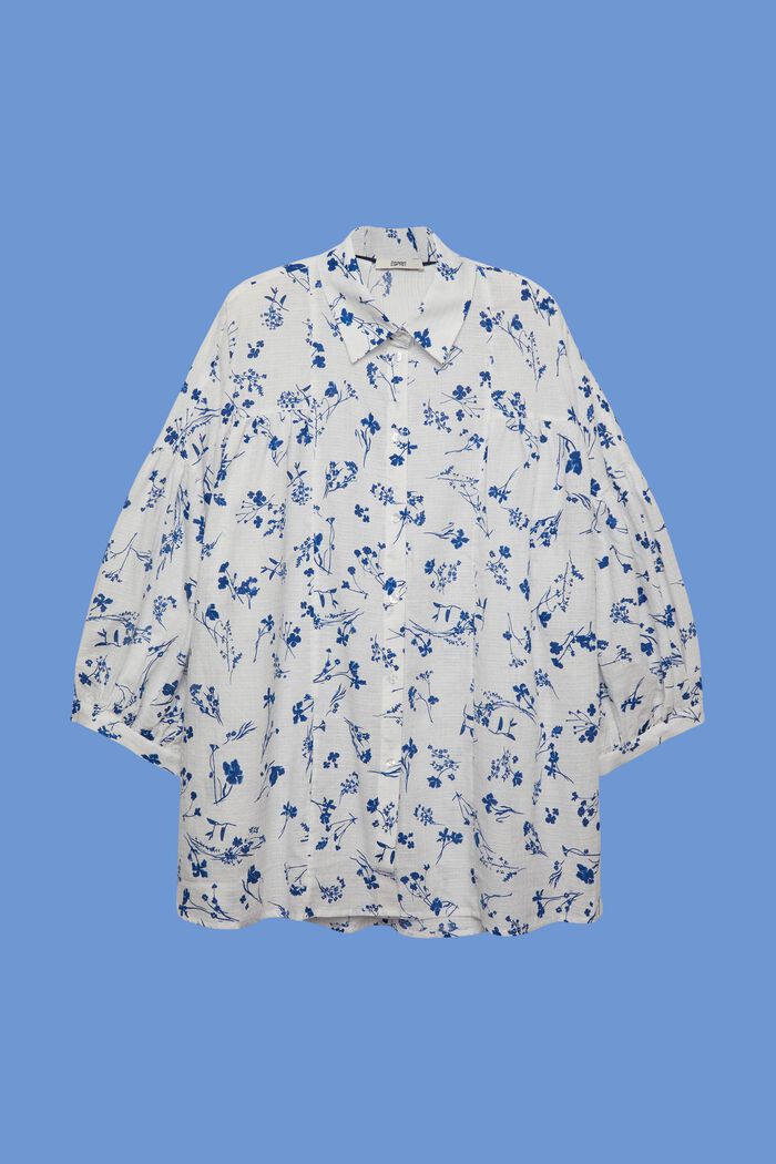 CURVY Oversize-Hemdbluse, 100 % Baumwolle