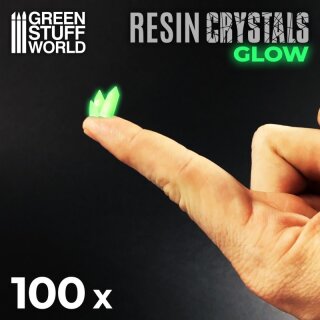 Resinkristalle - Green Glow (Klein)
