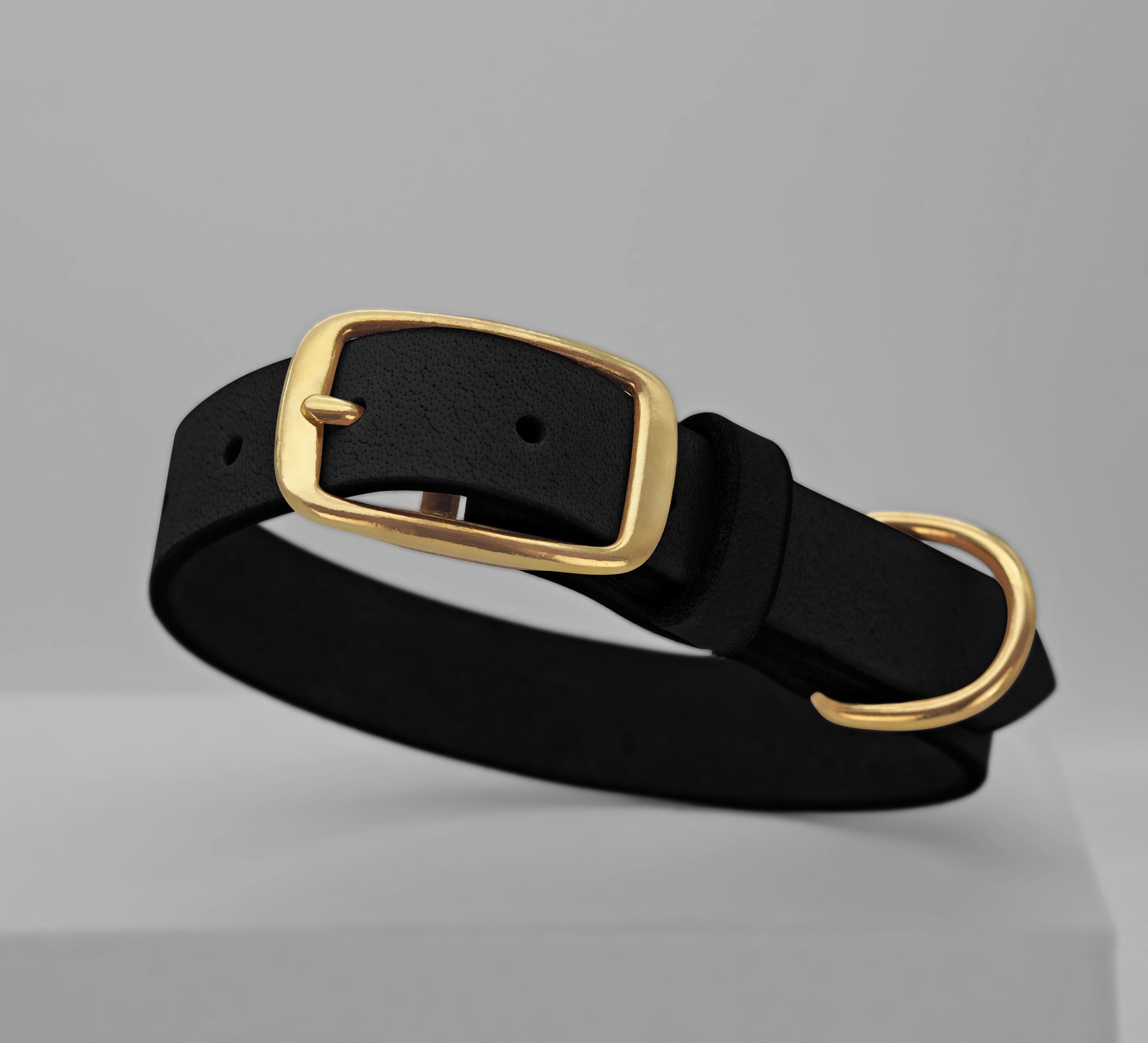 THE DOG IDEA Hundehalsbänder THE DOG IDEA Leder Halsband Schwarz S