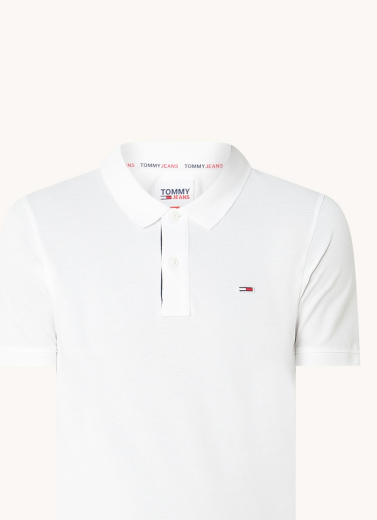 Tricou polo Tommy Hilfiger slim fit din bumbac cu logo