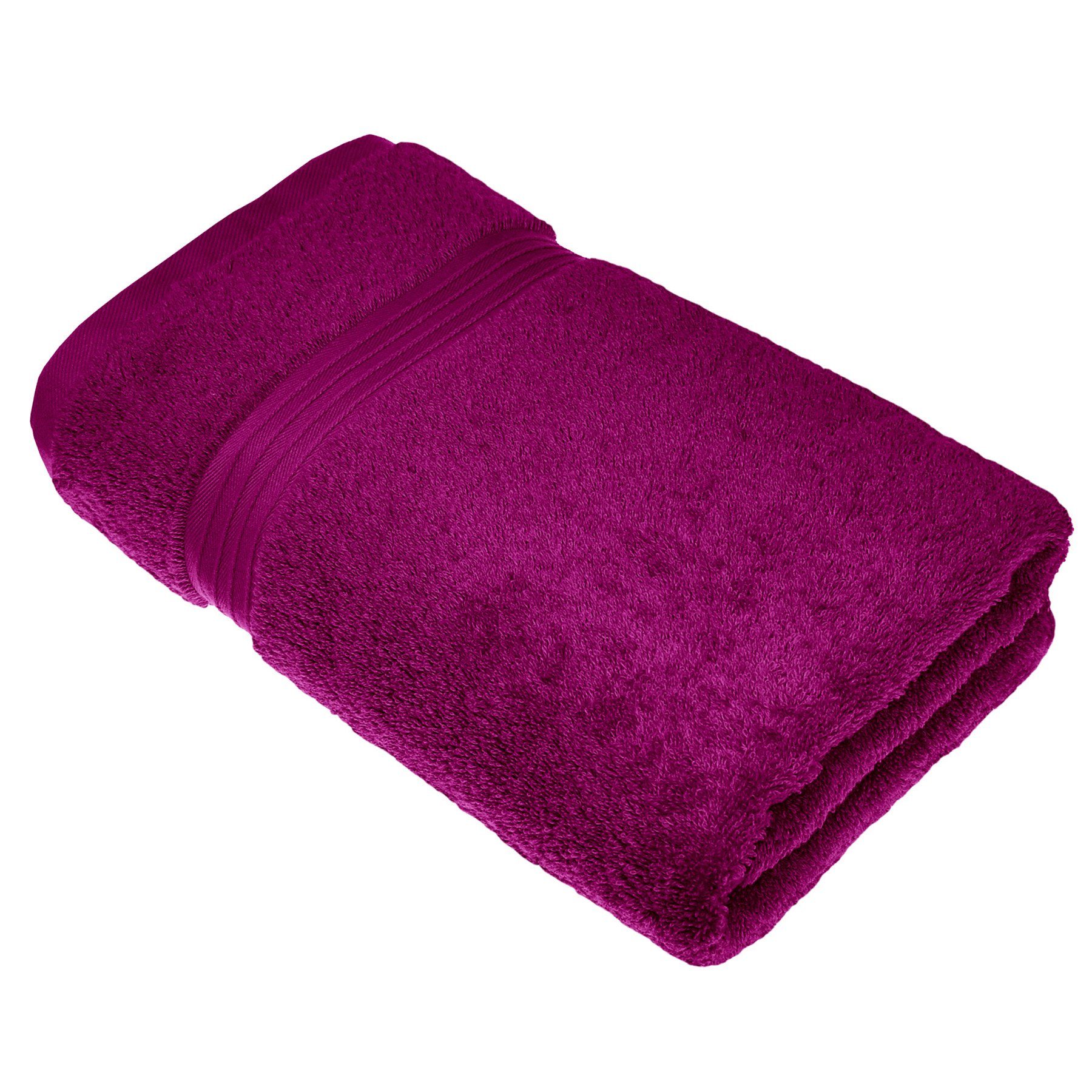Lashuma Duschtuch Linz, Frottee (1-St), Hochwertiges Duschhandtuch Lila 70x140 cm
