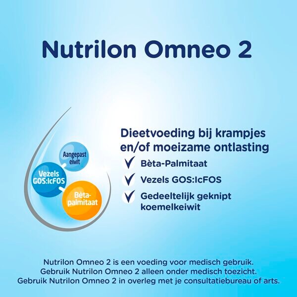 Nutrilon Omneo 2 -ravintovalmiste 6 kuukauden iästä alkaen 800 g