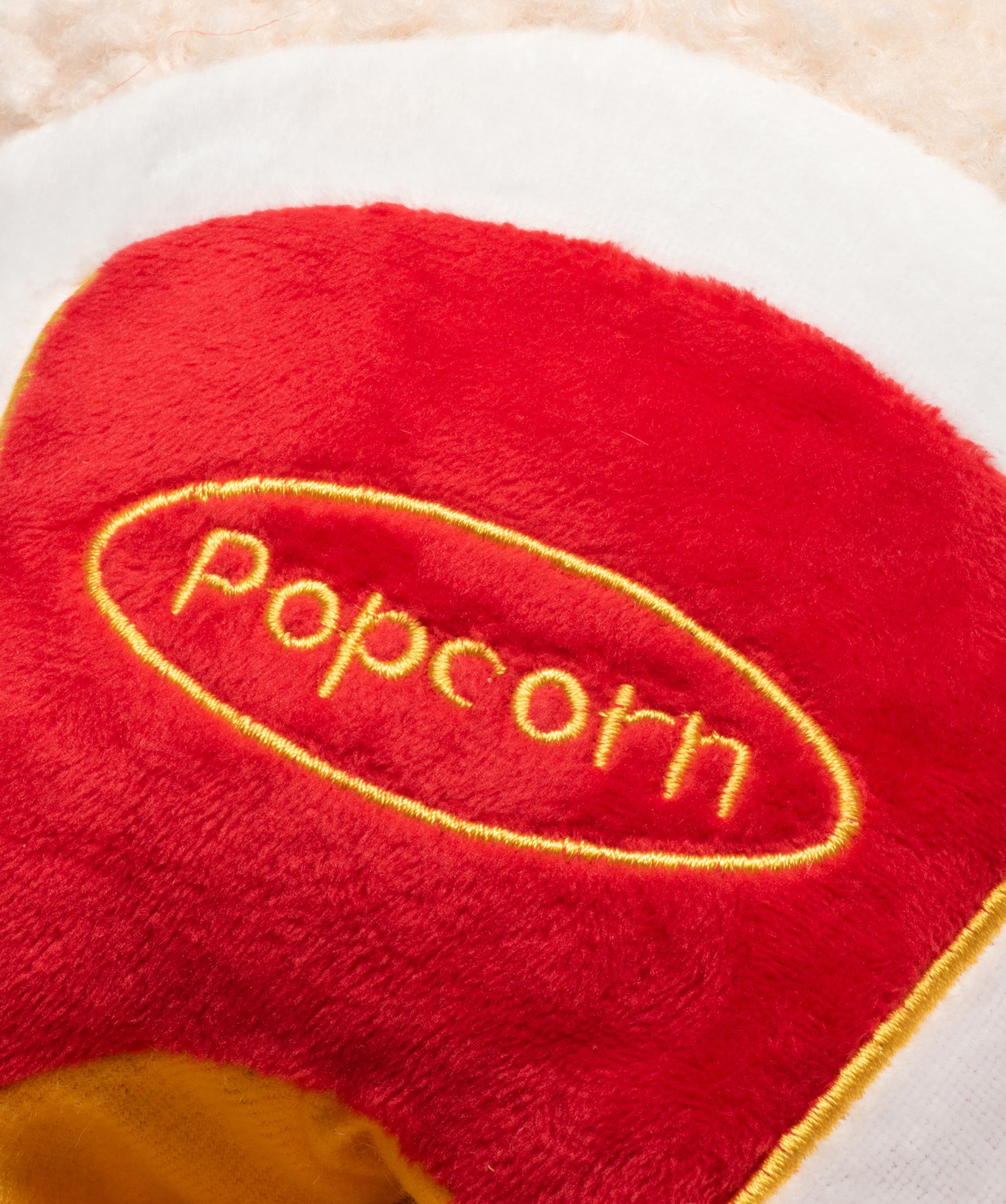 Chaussons homme en volume cornet de popcorn rouge | GEMO