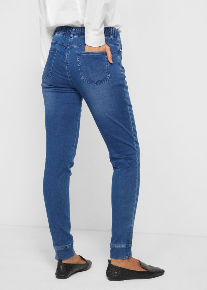 Schlupfhose in Denim-Optik