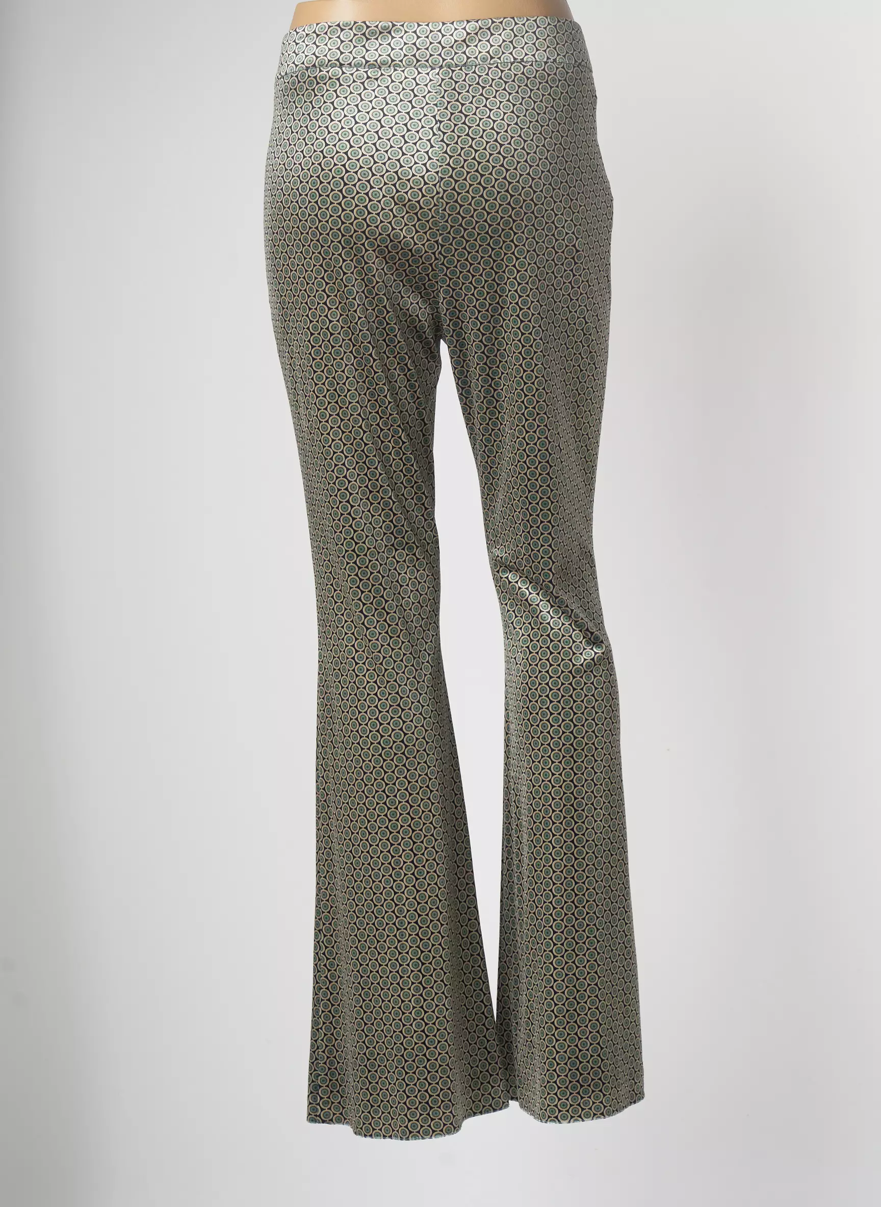 Carla Montanarini Pantalons Flare Femme couleur vert