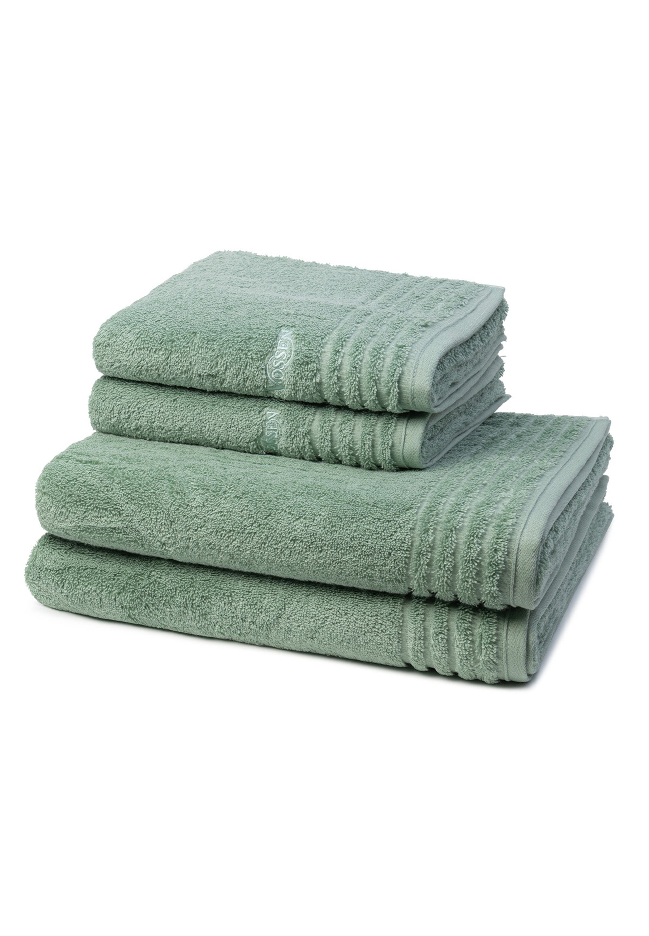 Vossen Handtuch Set Vienna Style Supersoft, Walkfrottee, (Spar-Set, 4-tlg), 2 X Handtuch 2 X Duschtuch - im Set - Baumwolle -