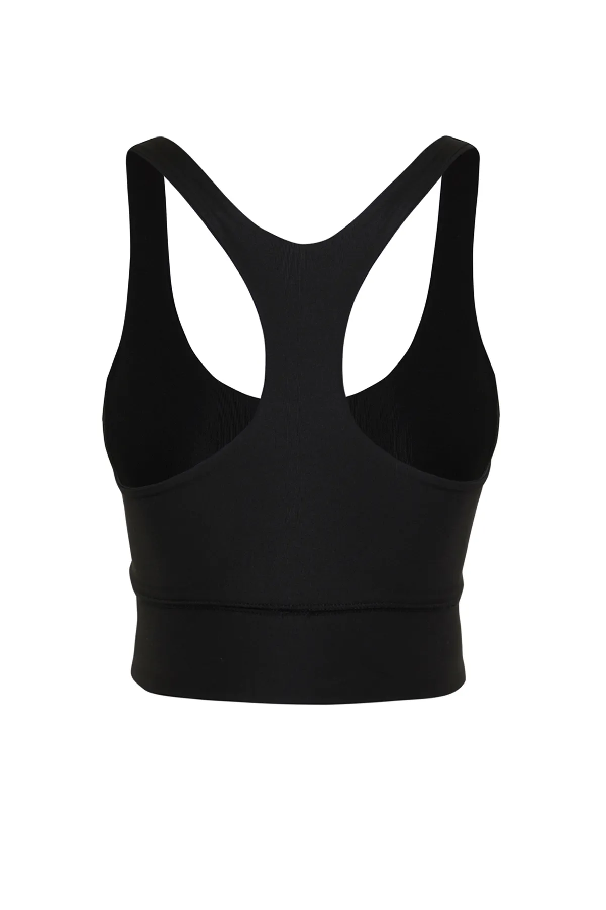 Trendyol Collection  Schwarzer gestützter/formender Neckholder-Sport-BH aus Strick THMSS24SS00032