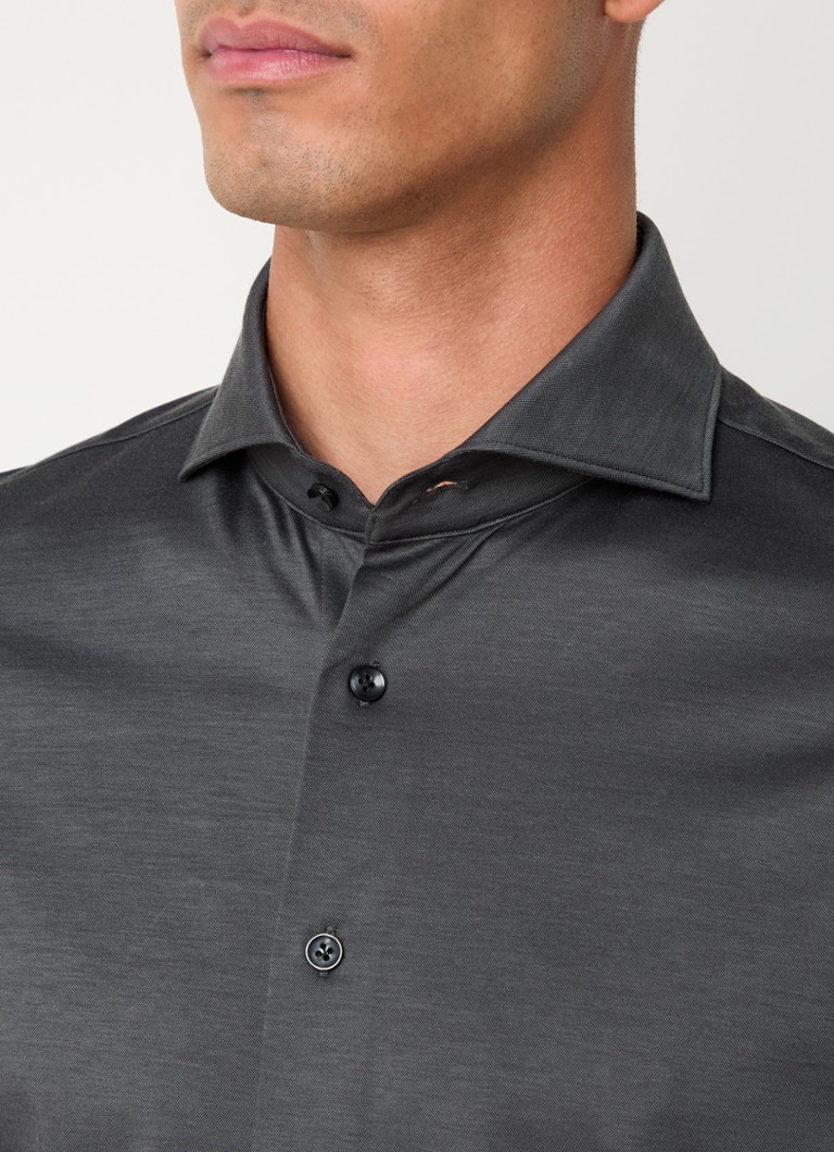 Profuomo Slim fit košulja s izrezanim ovratnikom