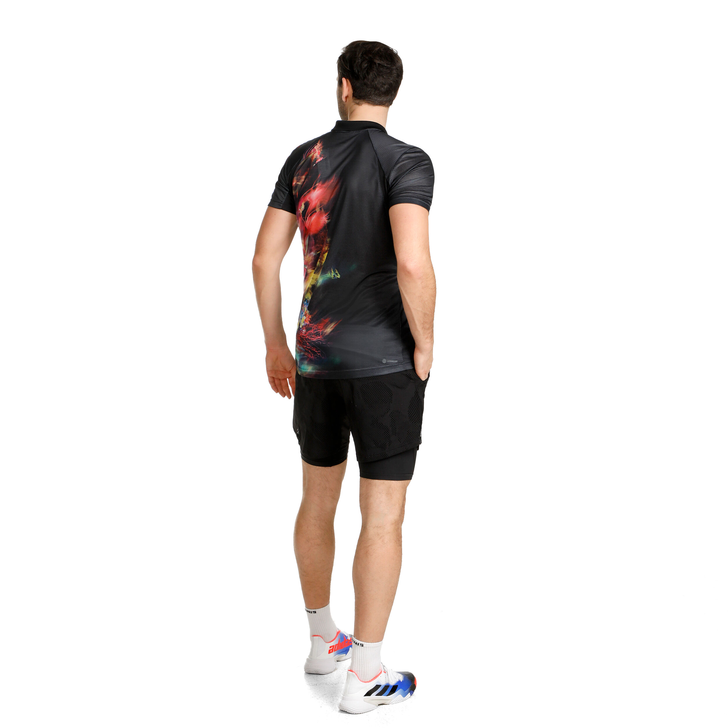 Melbourne Two-in-One 7-inch Shorts Herren - Schwarz