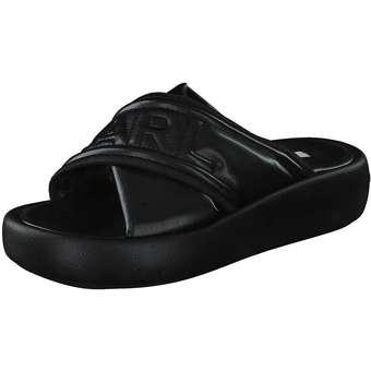 Karl Lagerfeld Laguna Puffa Strap Slide in schwarz