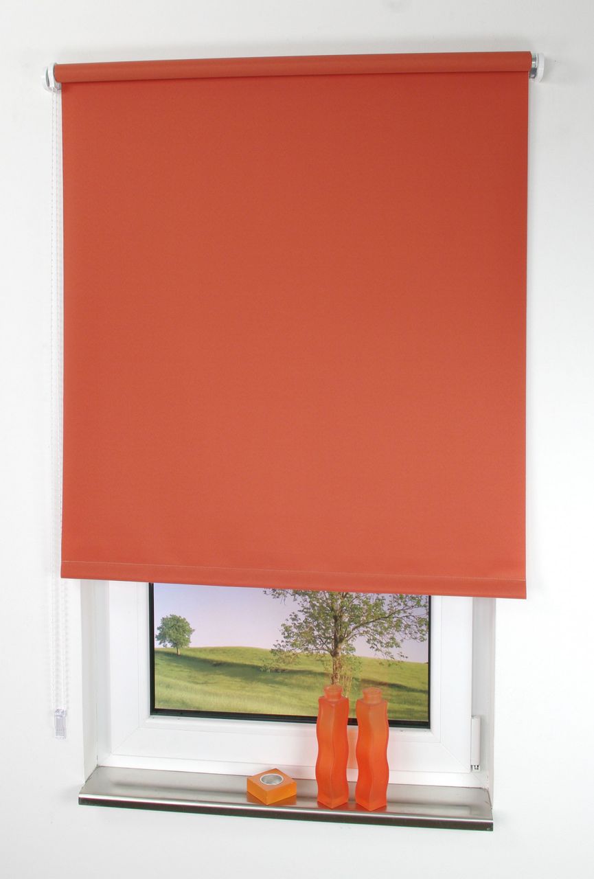 Bella Casa Seitenzugrollo, Kettenzugrollo, 180 x 82 cm, terracotta