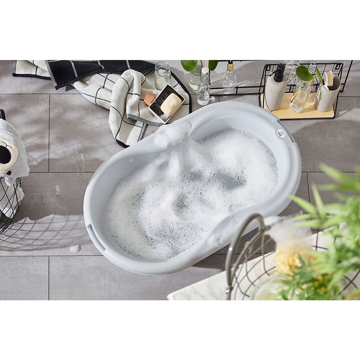 Top Badewanne, stone grey