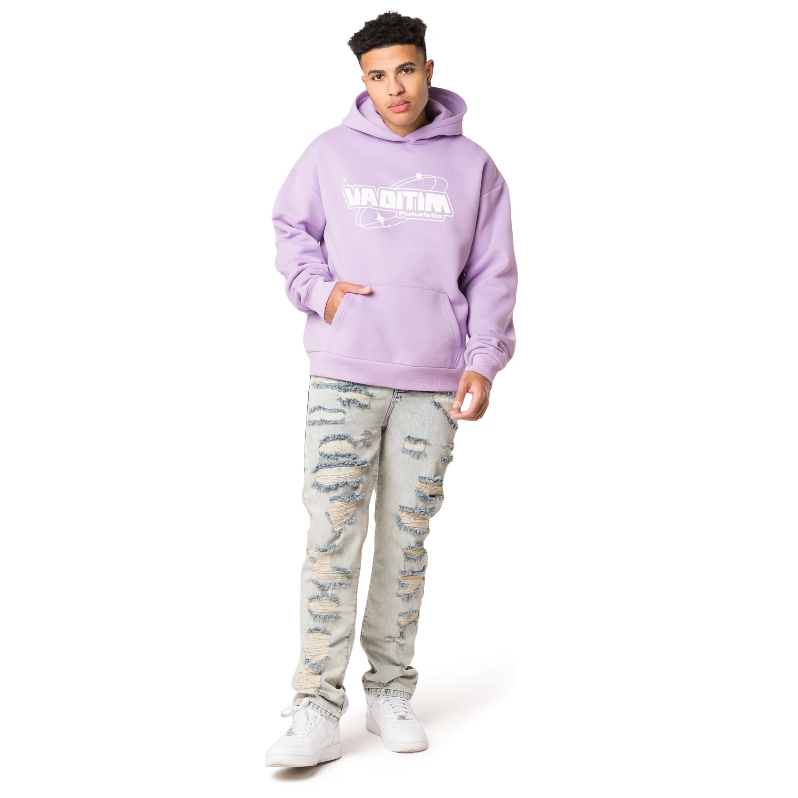 PURPLE VADITIM FUTURISTIC HOODIE