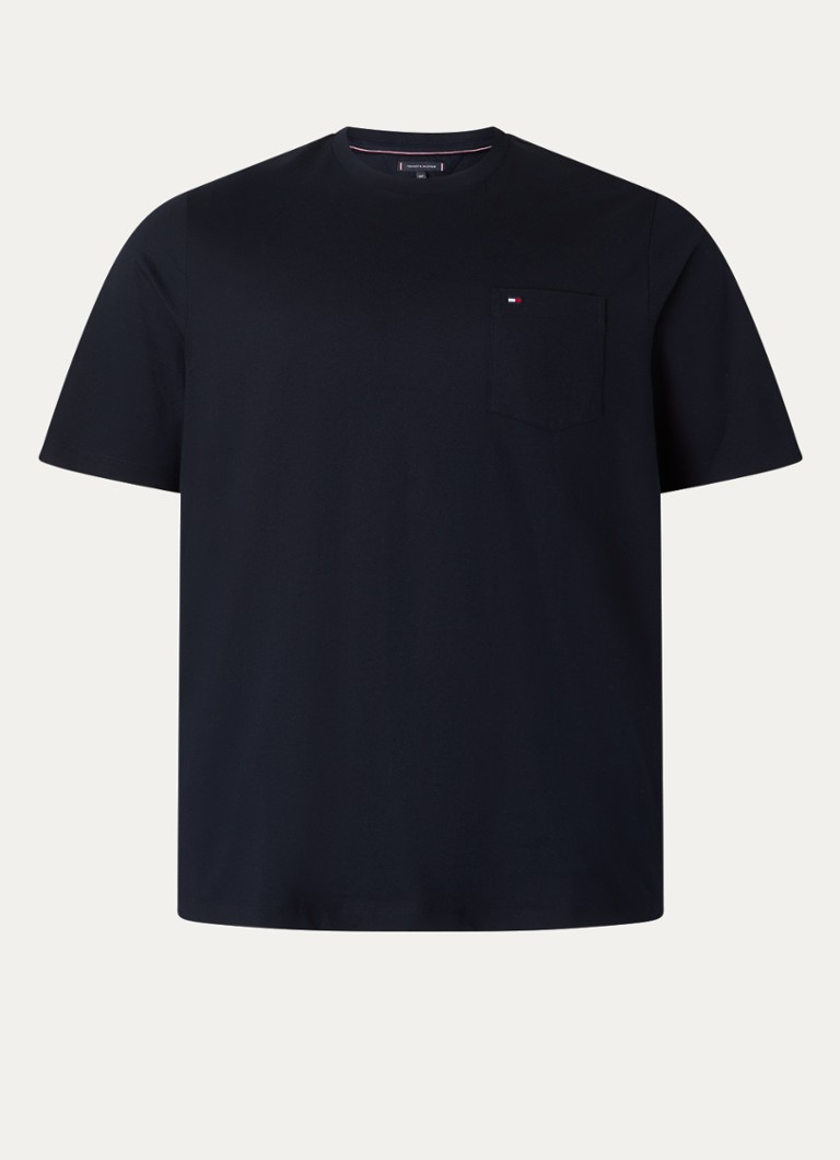 Tommy Hilfiger majica kratkih rukava s džepom na prsima i vezom logotipa