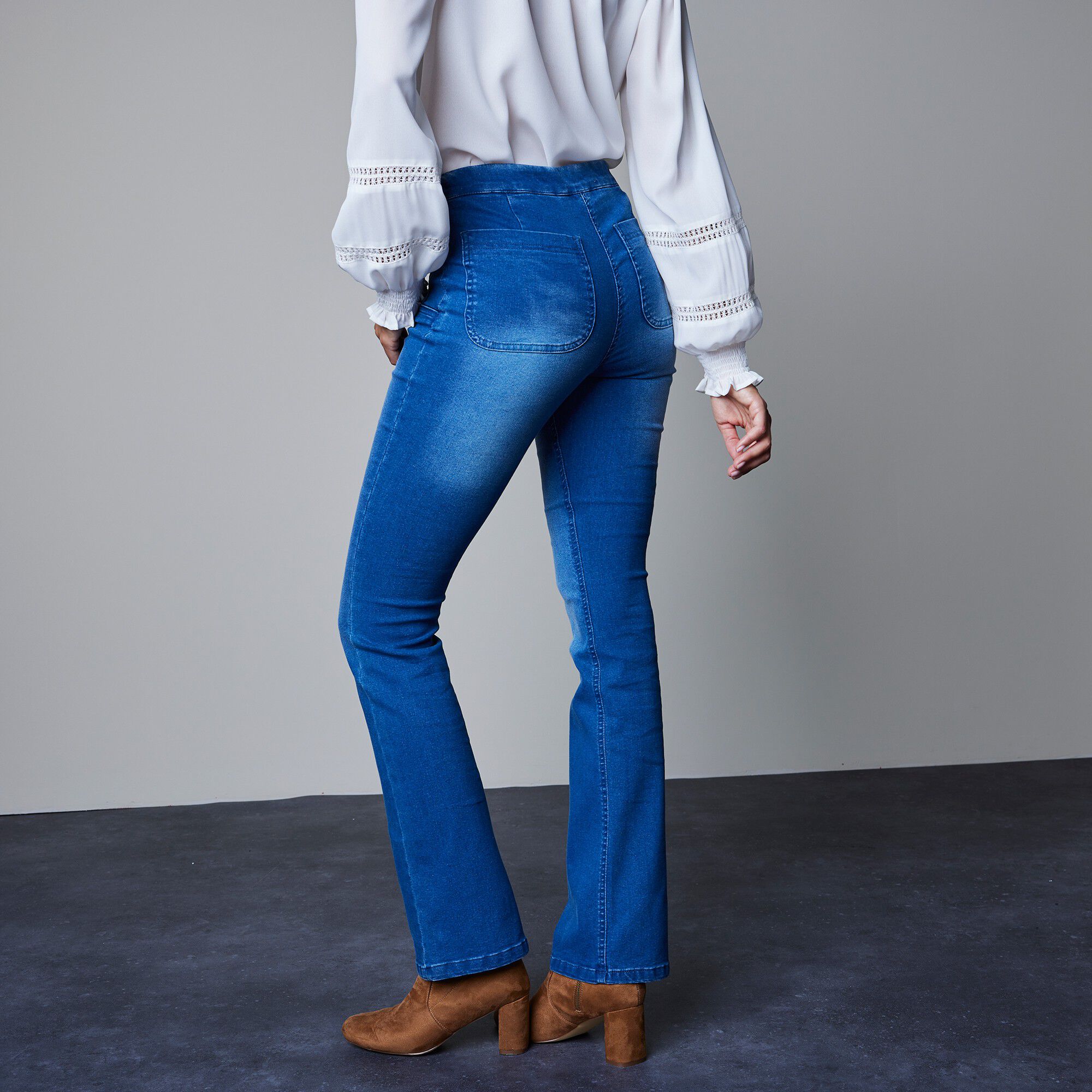 Jegging ventre plat forme bootcut denim ultra stretch