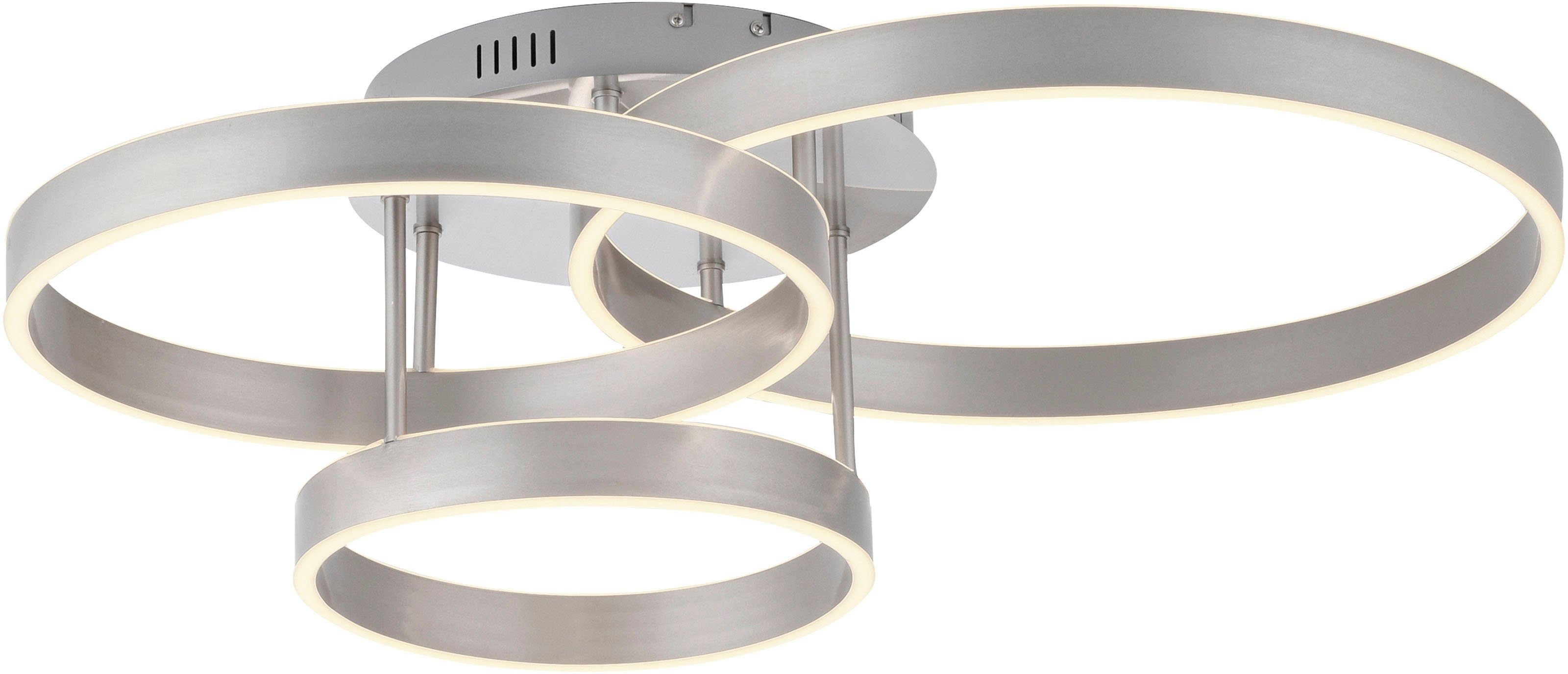 Leuchten Direkt Deckenleuchte LILLUTI, dimmbar über Fernbedienung, LED fest integriert, Warmweiß, LED, Fernbedienung, Funk inkl., separat steuerbar über FB