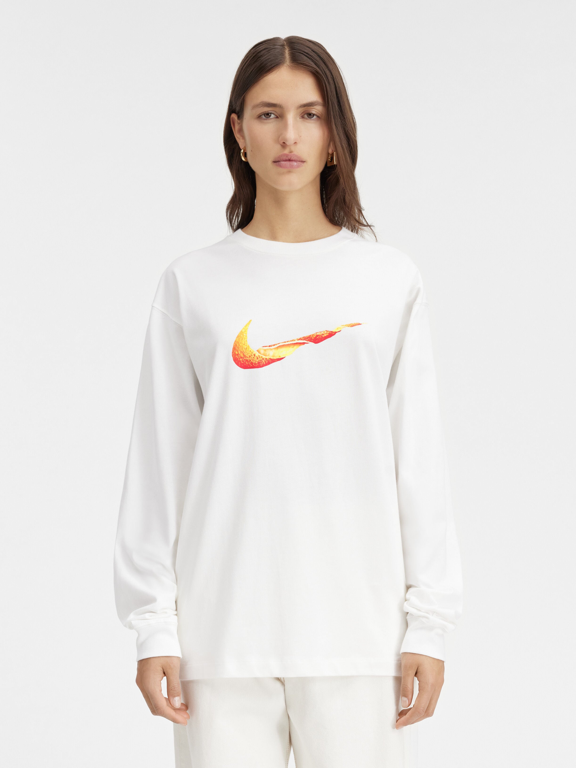 Le t-shirt manches longues orange JACQUEMUS + NIKE