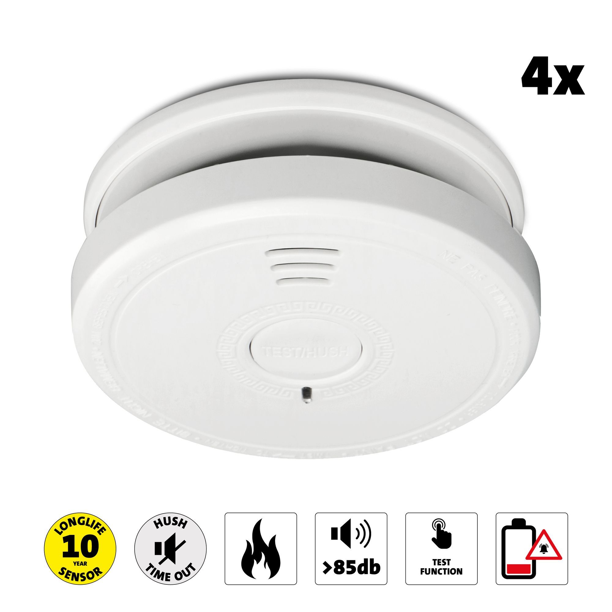 Alecto SA20 Set von 4 Rauchmelder