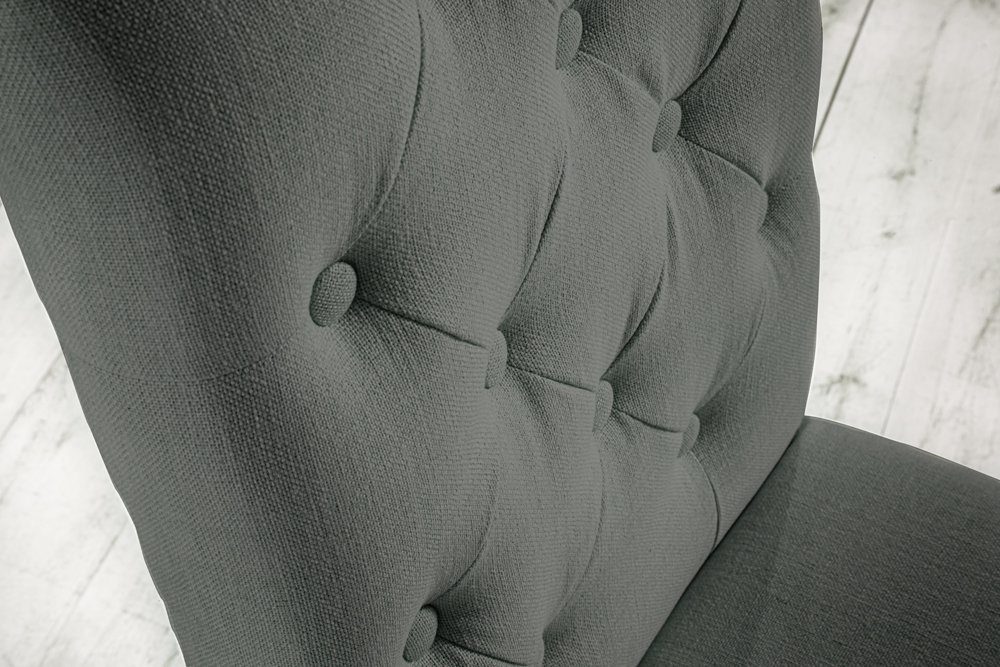 riess-ambiente Polsterstuhl CASTLE grau (Einzelartikel, 1 St), Esszimmer · Stoff · Massivholz · Landhausstil