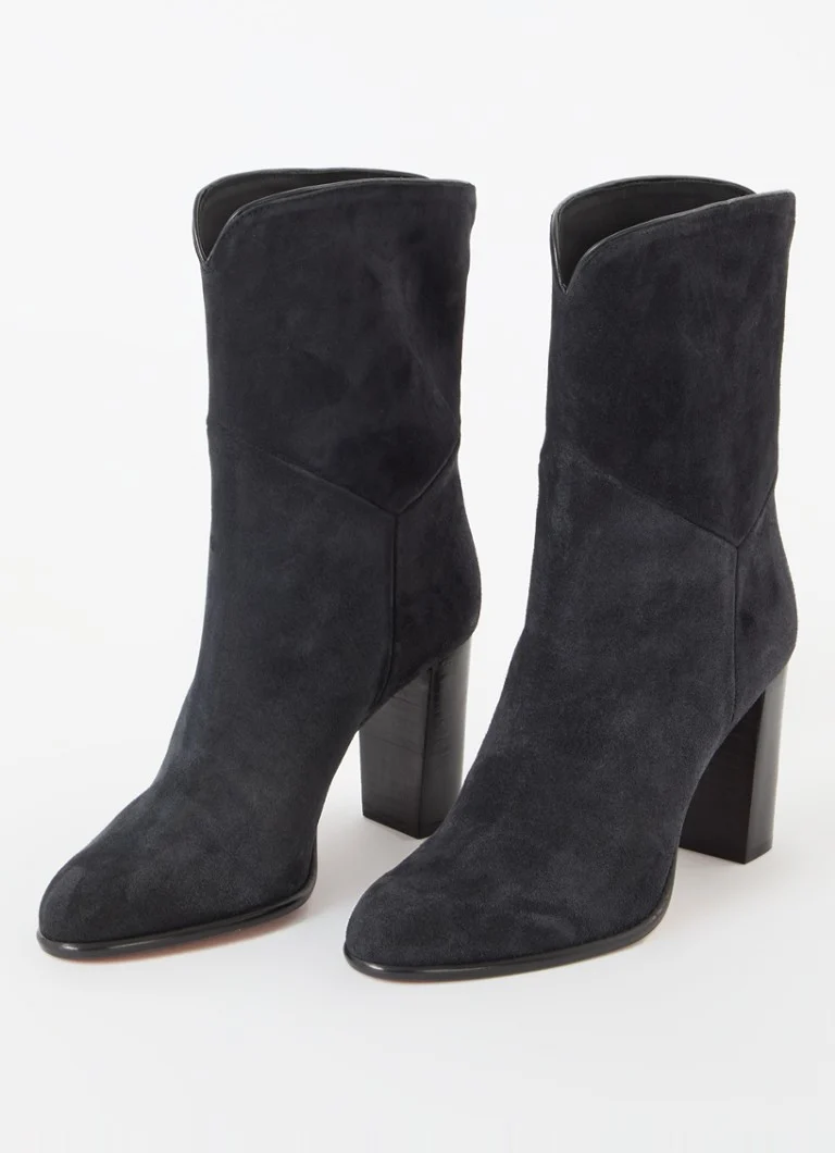 ba&sh  Bottines Covigton enkellaarsje van kalfssuède