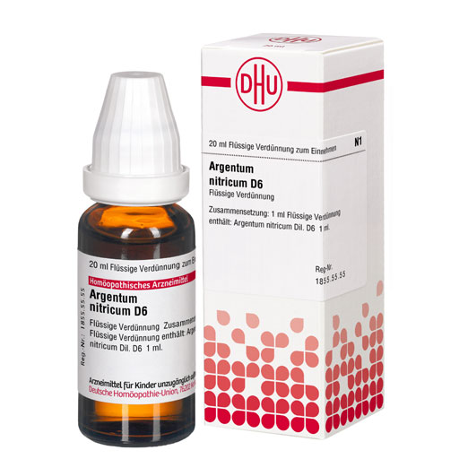 ARGENTUM NITRICUM D 6 Dilution  20 ml  Dilution
