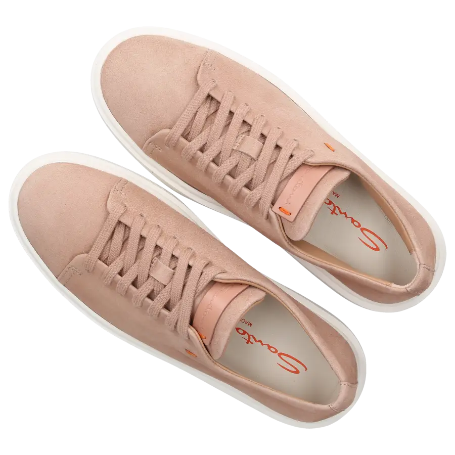 Santoni - Sneaker low 60994 Veloursleder - pink