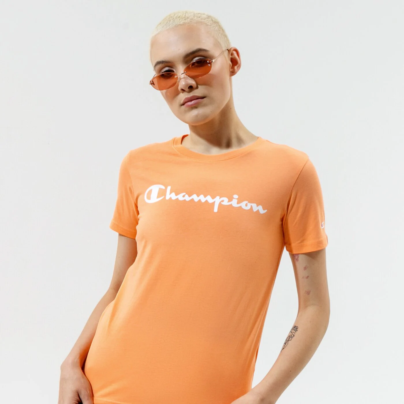 CHAMPION T-SHIRT CREWNECK T-SHIRT Orange