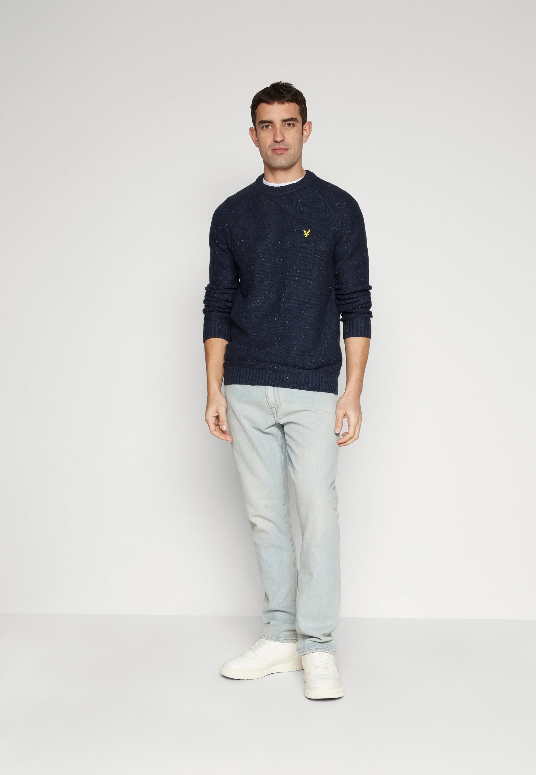 Suéter de cuello redondo raglán Donegal de Lyle & Scott