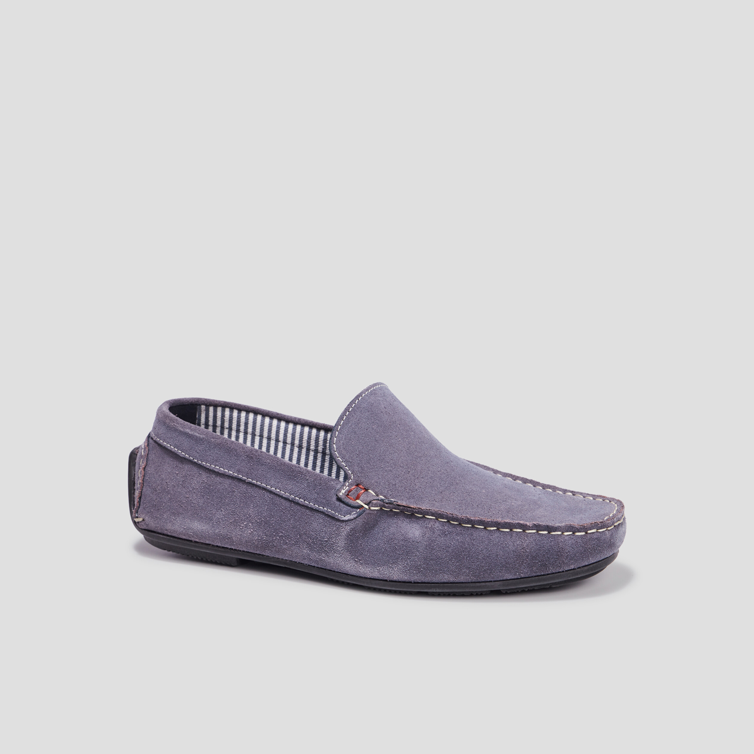 Mocassins en cuir bleu homme | La Halle
