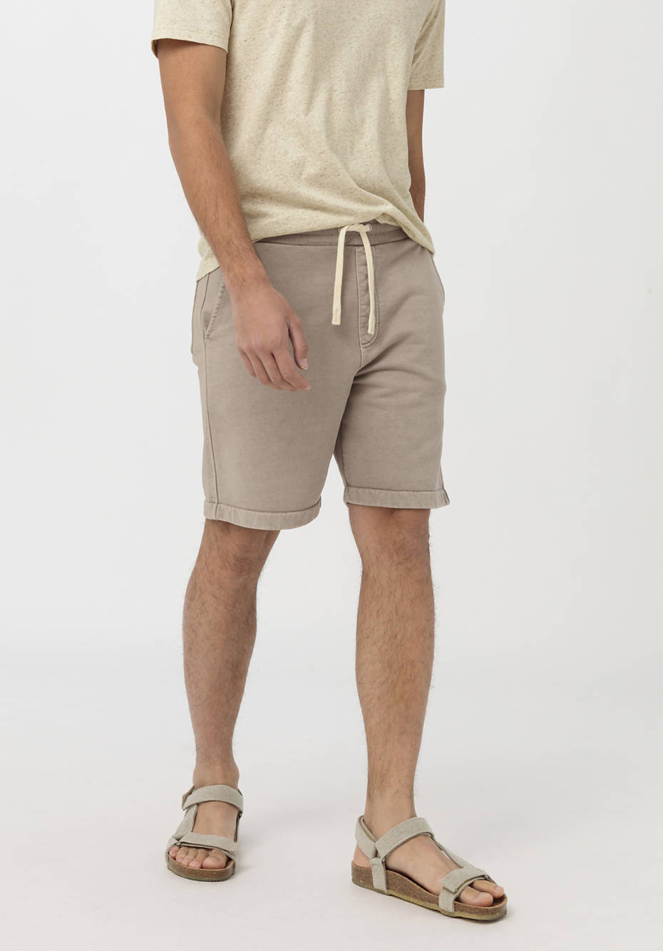 Sweatshorts mineralgefärbt aus reiner Bio-Baumwolle