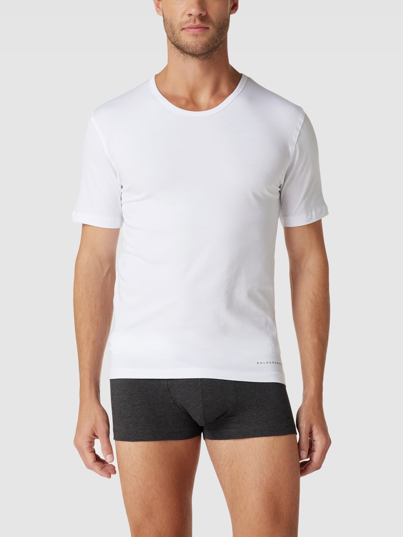 T-Shirt mit Rundhalsausschnitt in weiß