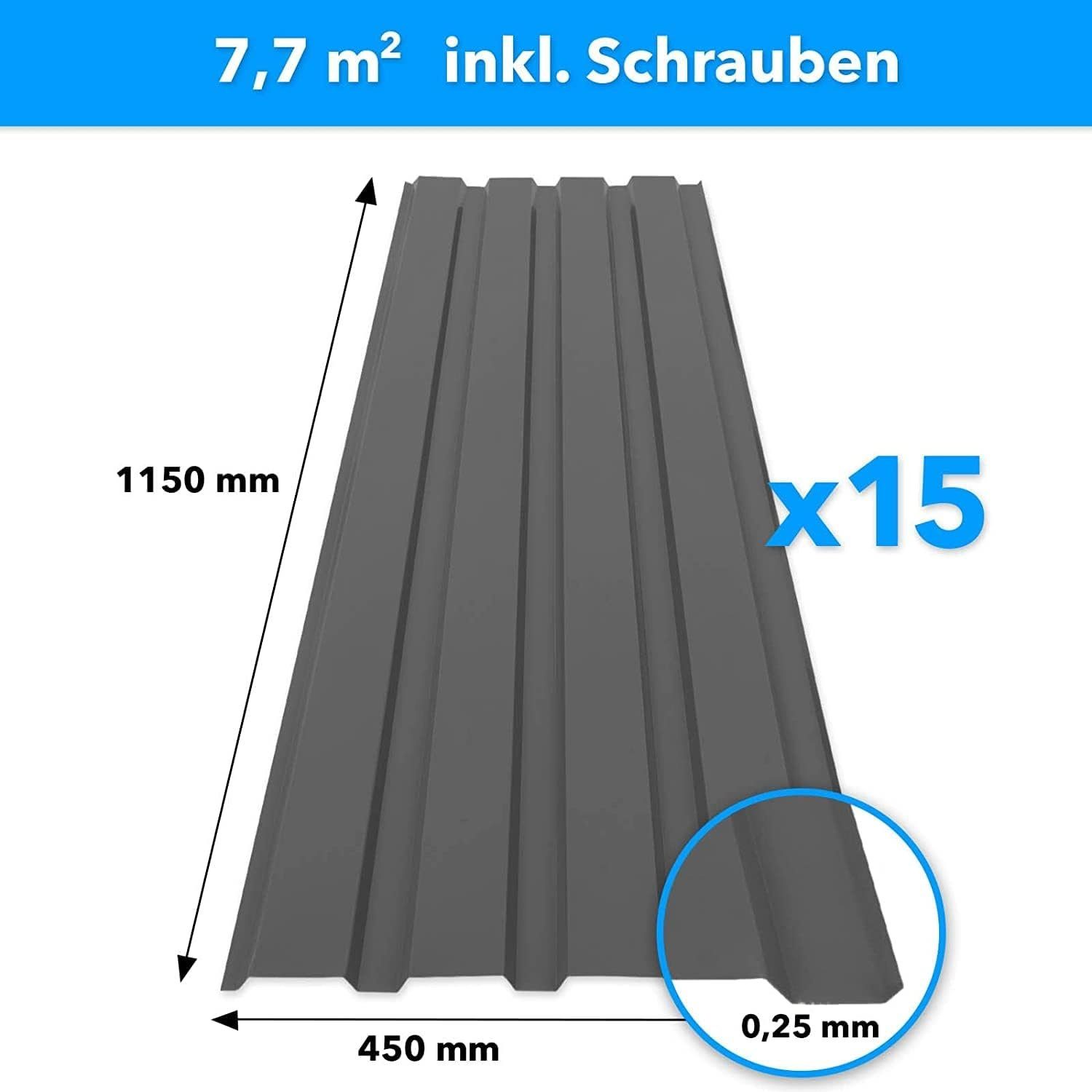 Kubus Trapezblech 15er Set