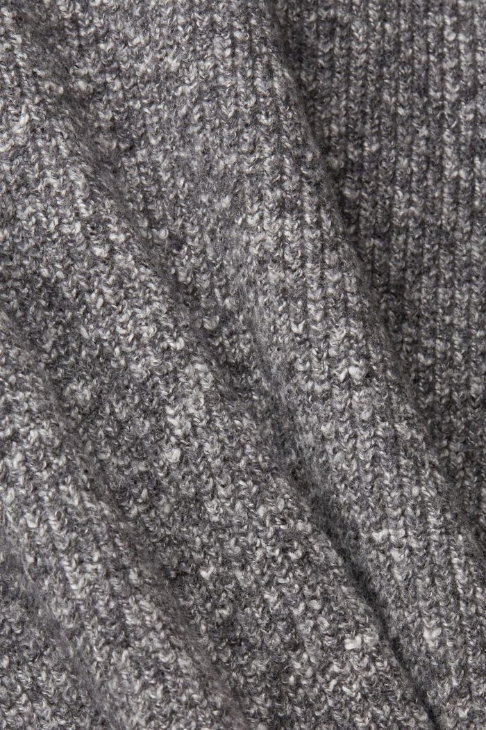 Strukturiertes Strickkleid mit Wolle