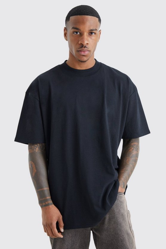 Oversize T-Shirt mit Pour Homme Totenkopf-Print