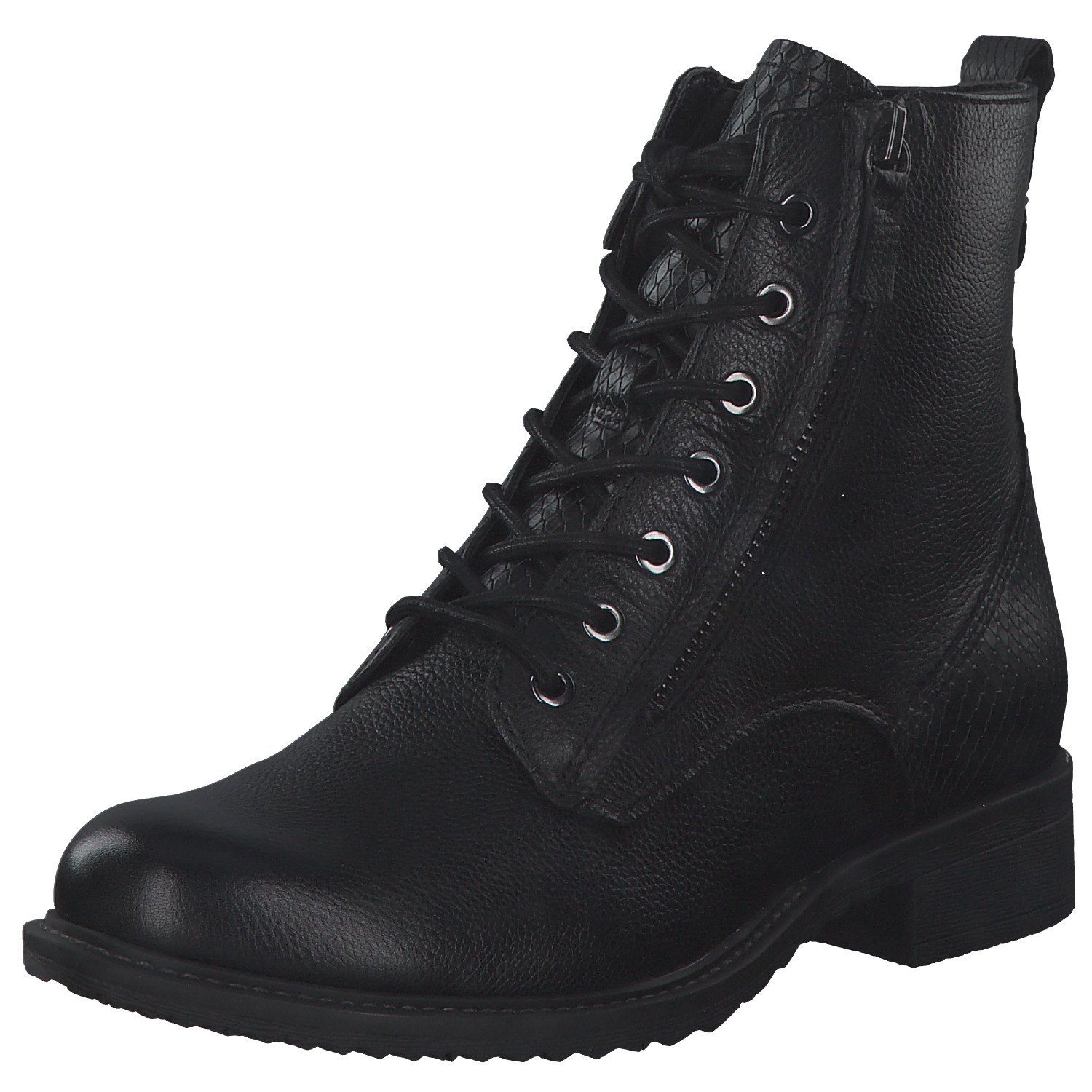 Tamaris 25211, Schnürstiefeletten, Damen, Schwarz