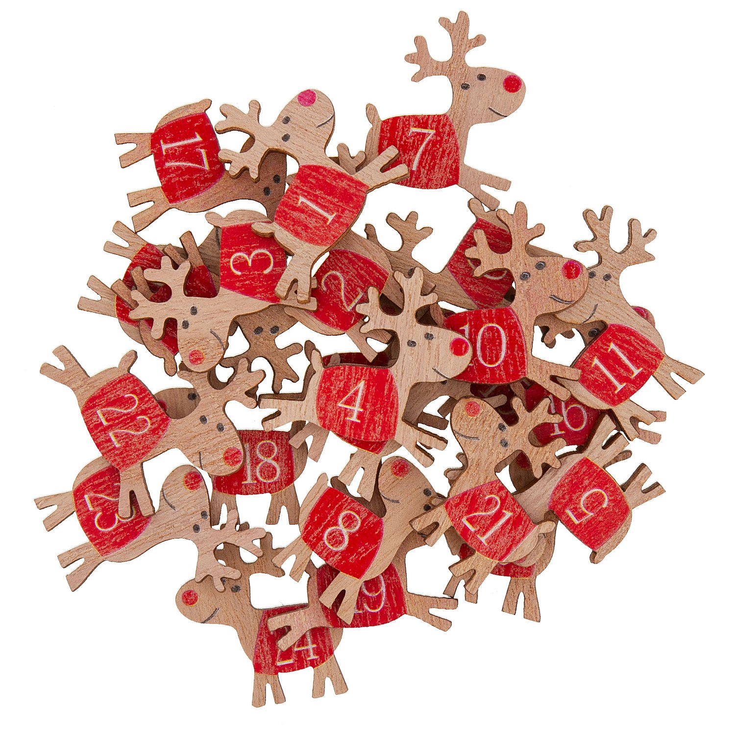 Adventskalender-Zahlen 
