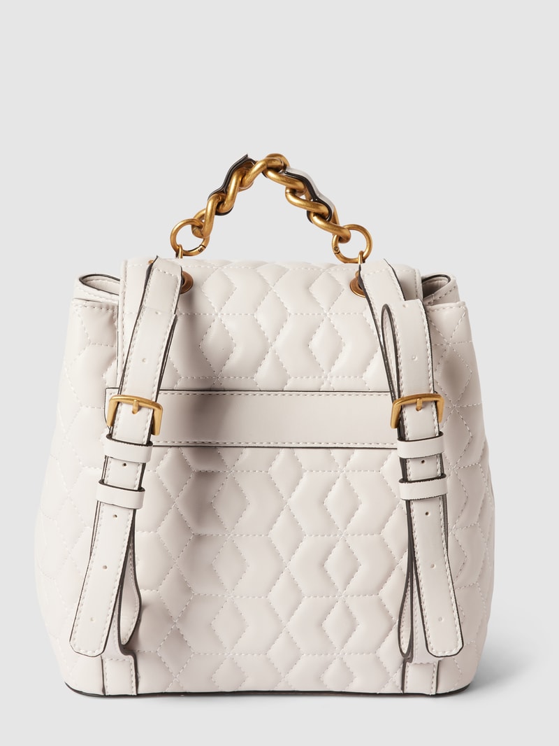 Rucksack mit Steppnähten Modell 'ELENIA' in offwhite