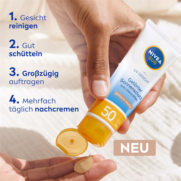 Getönter Sonnenschutz LSF 50