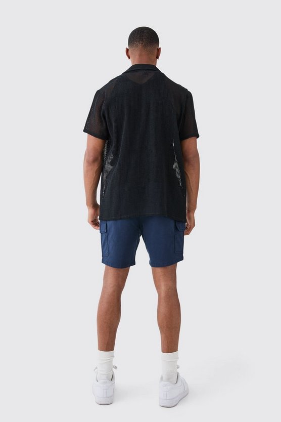 Slim-Fit Cargo-Shorts