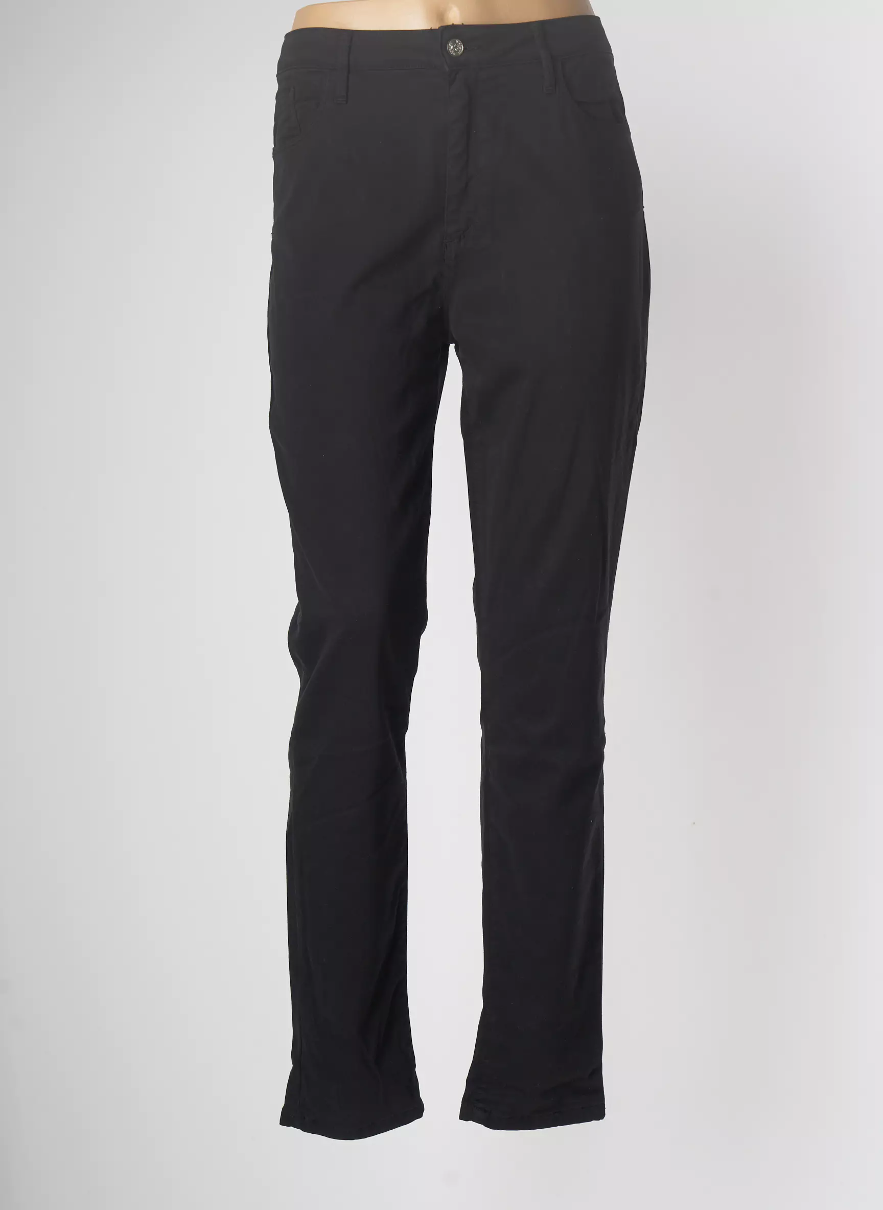 Desgaste Pantalons Slim Femme couleur noir