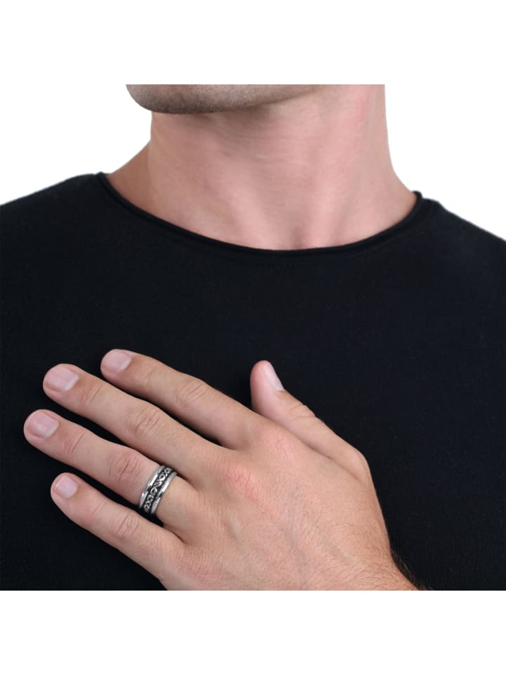 Amor Ring Edelstahl in Silber günstig kaufen