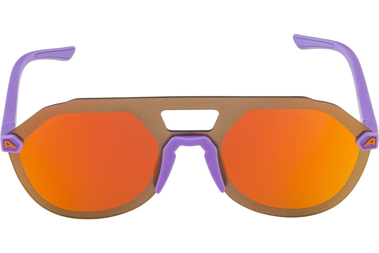 Alpina Beam II purple matt / orange mirror lens