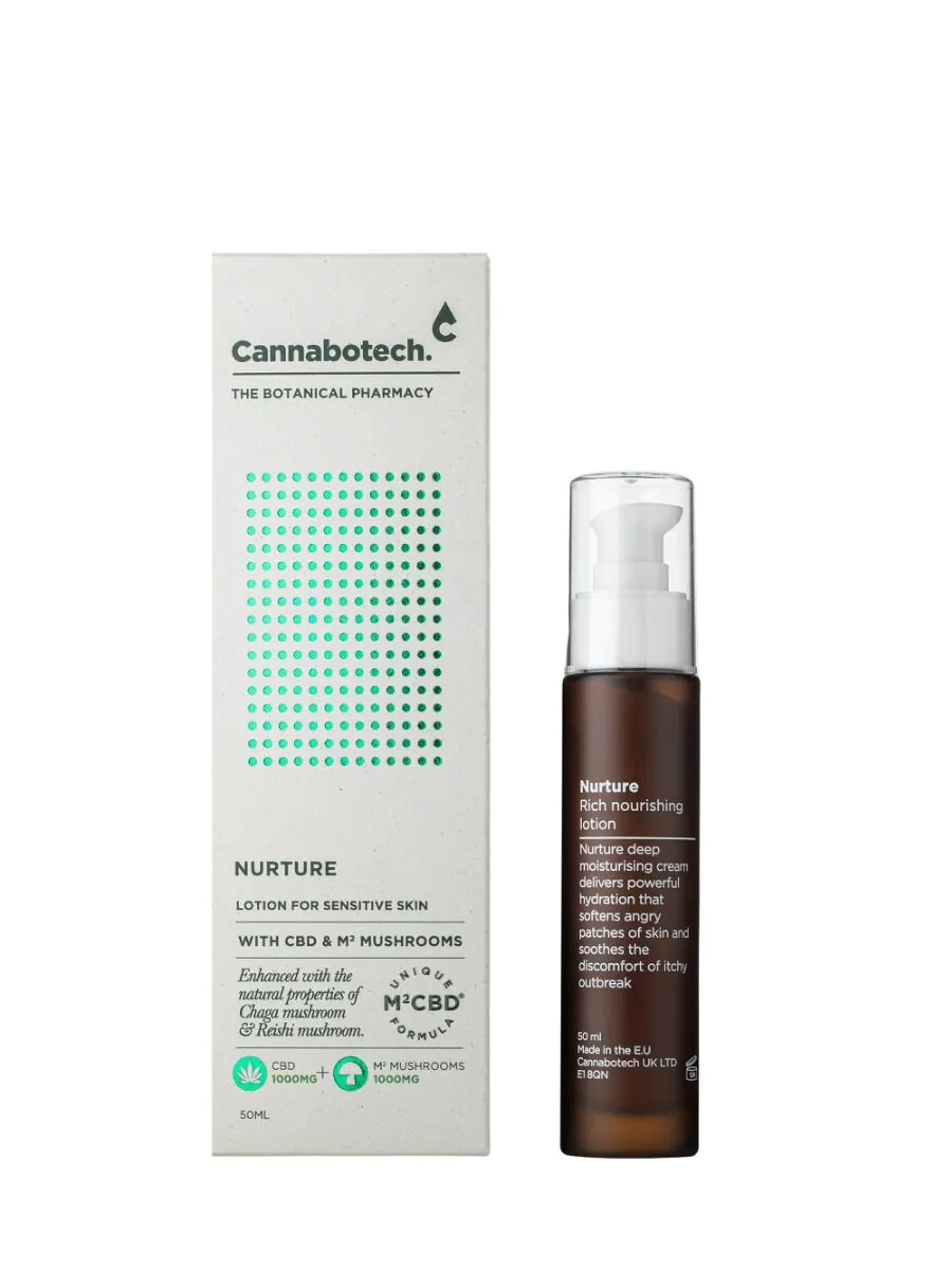 „Cannabotech Nurture Dual System“ drėkinamasis rinkinys jautriai odai