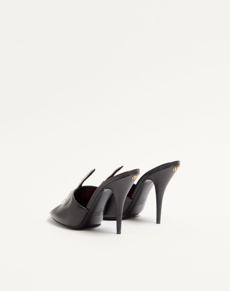 Sandália Slide Coeur Vipère Pele de Cabra 105mm