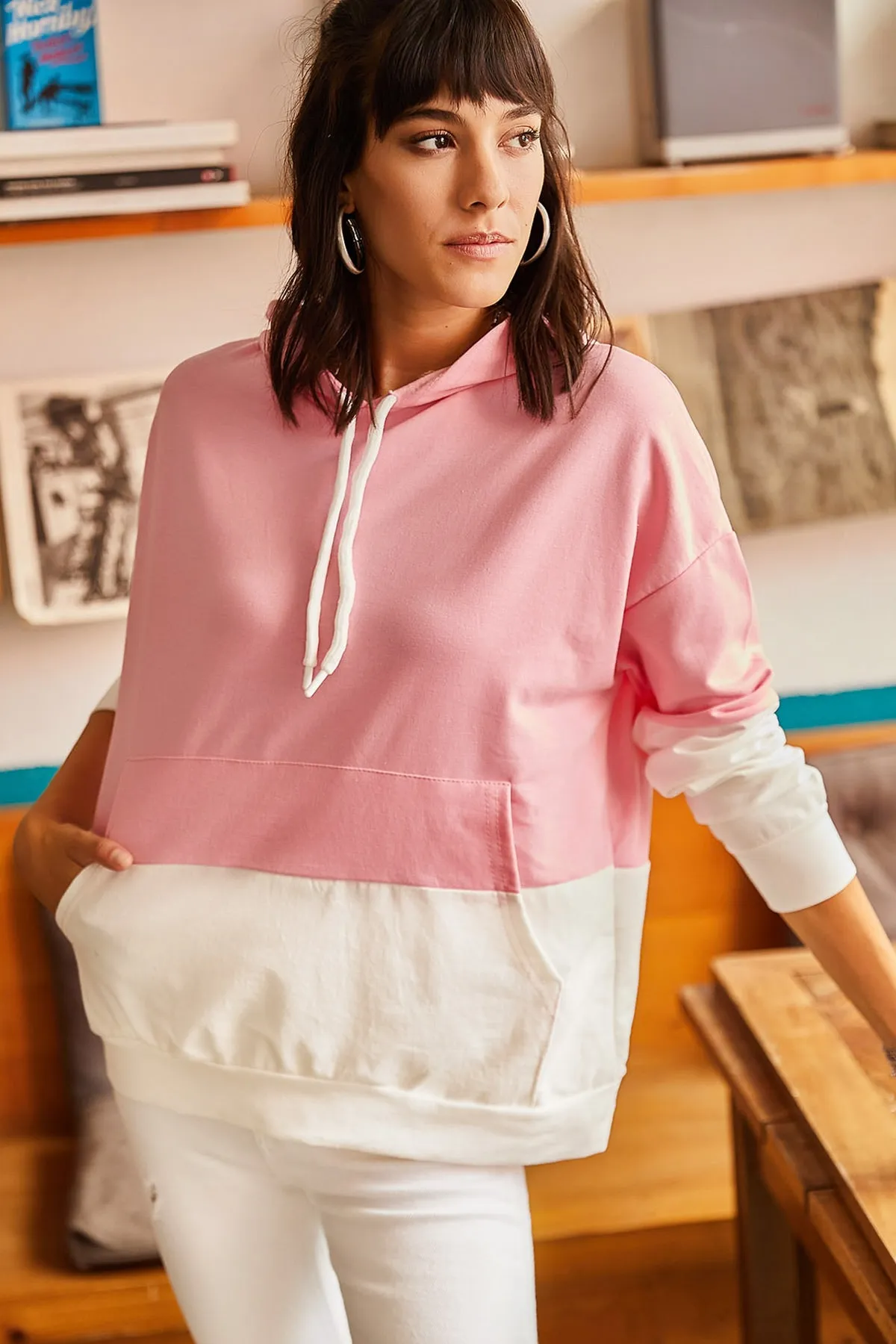 Olalook  Sweatshirt - Rosa - Oversized