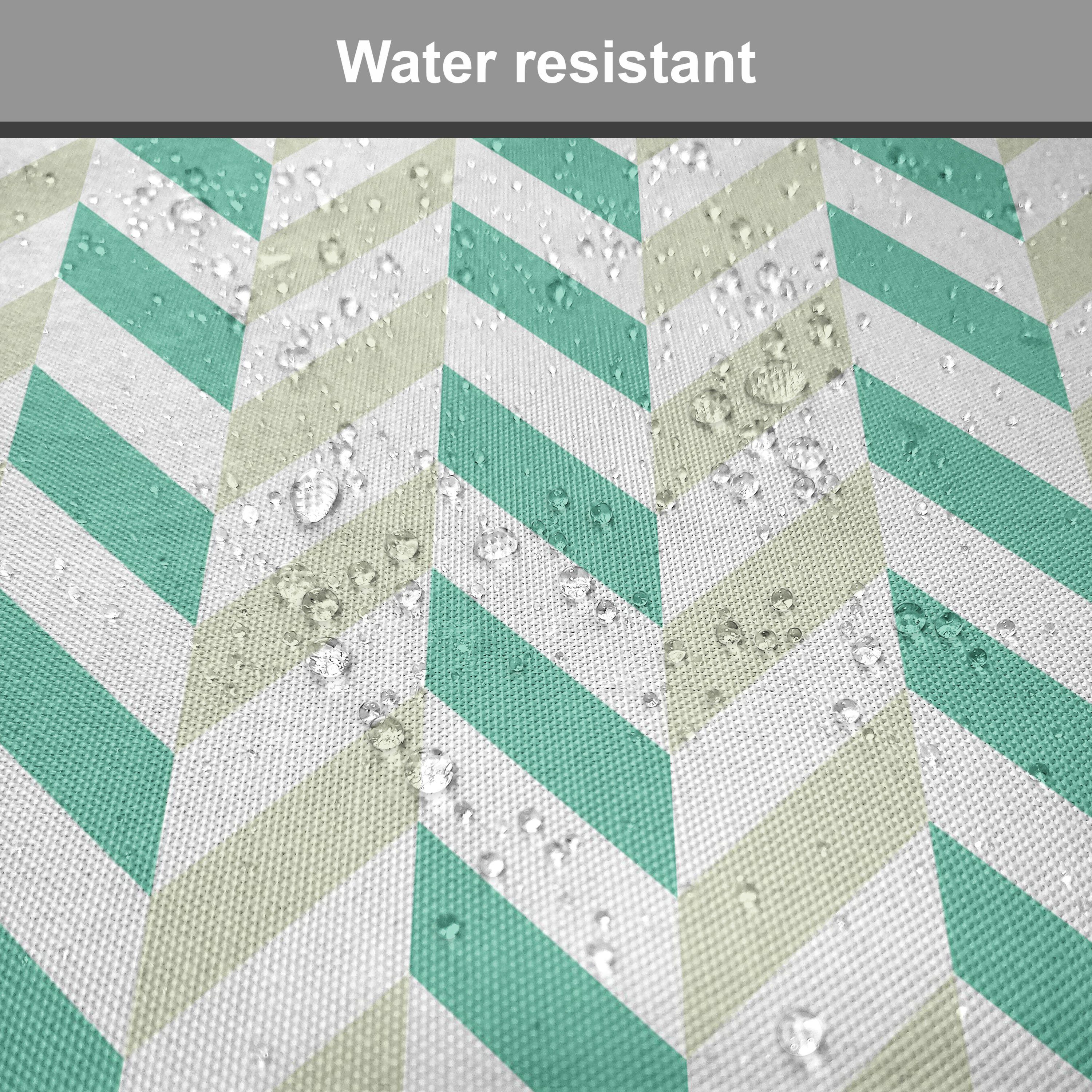 Abakuhaus Stuhlkissen Dekoratives wasserfestes Kissen mit Riemen für Küchensitze, Winkel Herringbone Frühling