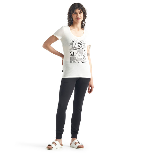 W TECH LITE SS SCOOP NATURE Damen - T-Shirt