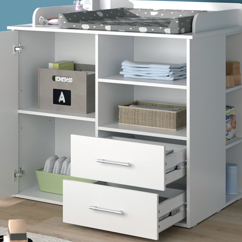 Vicco Wickelkommode Wickeltisch Wickelschrank LEA Weiß